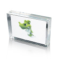 Hot Sales Clear Acrylic Poster Display Frame, Acrílico Signage Block